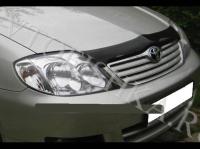 Дефлектор капота тeмный с надписью Toyota Corolla седан, универсал 2002-2006