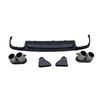 Диффузор S6 S-line с насадками из нержавейки для Audi A6