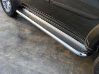 Mitsubishi Pajero Sport (13–) Пороги с площадкой (нерж. лист) 60,3 мм