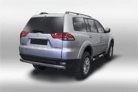 Защита задняя овальная 75х42, Mitsubishi Pajero Sport 2013-