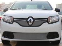 Renault Logan (14–) Защита радиатора, хром, низ