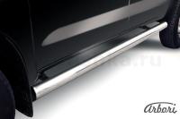 Защита штатных порогов Arbori d76 труба TOYOTA HILUX 2008-2011