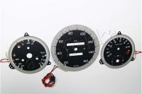 Mercedes W123 светодиодные шкалы (циферблаты) на панель приборов - дизайн 2