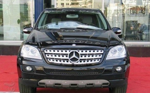 Mercedes-Benz ML-Klasse (05–08) Комплект накладок переднего и заднего бамперов, нерж сталь.