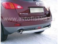 Nissan Murano (10-) защита заднего бампера, труба 63 мм