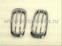 Toyota Land Cruiser 200 (08-) накладки на боковые повторители поворотов, хромированные, комплект 2 шт.