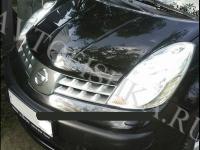 Дефлектор капота темный Nissan Note 2006-2008