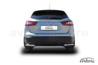 Защита заднего бампера "уголки" Arbori d57 NISSAN QASHQAI 2014-