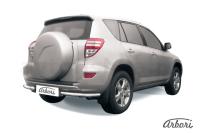 Защита заднего бампера "уголки" Arbori d57 TOYOTA RAV-4 2009-2010