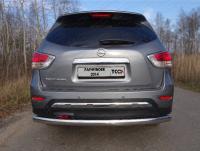 Nissan Pathfinder (14–) Защита задняя (овальная) 75х42 мм