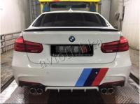BMW 3 серия F30 Диффузор заднего бампера (4-трубы)