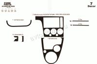 Ford Fiesta 2002-2005 декоративные накладки (отделка салона) под дерево, карбон, алюминий