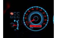Toyota Corolla E11 светодиодные шкалы (циферблаты) на панель приборов - дизайн 2