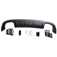 Диффузор S3 S-line для Audi A3 хэтчбек 2013-2016 с насадками