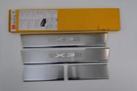 Накладки на внутренние пороги с надписью, нерж. сталь, 4 шт. Alu-Frost 08-1514 для BMW X3