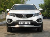 Kia Sorento (09-) защита переднего бампера, труба 70 мм/42