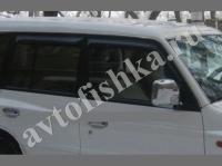 Дефлекторы боковых окон EGR 4 части темные Mitsubishi Pajero 2 1992-1999