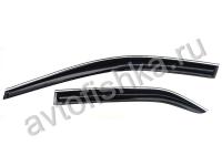 Toyota Camry V50 (2011-) темные дефлекторы окон, ветровики в стиле Mugen, комплект 4 шт.