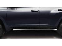 Toyota Land Cruiser Prado 150 (09-) защита боковых порогов (повторители порогов) алюминиевая, комплект 2 шт., оригинал