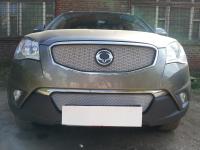 SsangYong Actyon (10–13) Защита радиатора, хром, верх