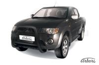Защита передняя Arbori d76 высокая черная MITSUBISHI L-200 TRITON 2006-