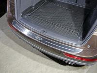 Audi Q5 (08–17) Накладка на задний бампер (лист шлифованный логотип audi)