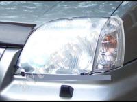 Защита передних фар прозрачная Nissan X-Trail 2001-2006