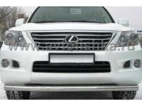 Lexus LX570 (08-) защита переднего бампера, труба 70 мм