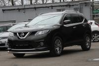 Защита переднего бампера труба d60, Nissan X-Trail 2015-