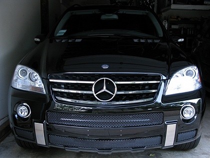 Mercedes-Benz M-Klasse (05–11) Накладки на решетку радиатора, нерж., 5 частей