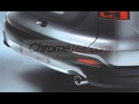 Honda CR-V (06-) алюминиевая накладка на задний бампер, защита нижняя