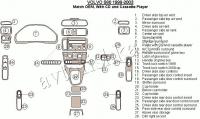 Декоративные накладки салона Volvo S80 1999-2003 с CD и касетной аудиосистемой, Соответствие OEM