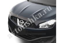 Дефлектор капота темный Nissan Qashqai 2010-