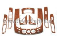 Mitsubishi L200 Triton (05-) левый руль накладки панелей салона, дизайн под дерево, комплект 8 предметов.