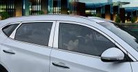 Hyundai Tucson (16–) Молдинги на стёкла (окантовка) + накладки на стйки дверей, нерж.