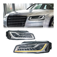 Фары передние светодиодные для Audi A8 A8L (2011–2017) с линзами