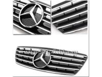 Mercedes S W220 (03-06) решетка радиатора черная.