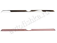 Nissan Qashqai (14–) накладка над номером на крышку багажника, нерж. сталь