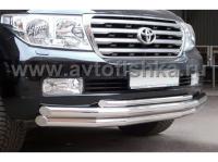 Toyota Land Cruiser 200 защита переднего бампера, труба 70 мм