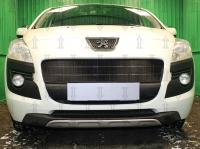 Peugeot 3008 (10–14) Защита радиатора, чёрная, верх