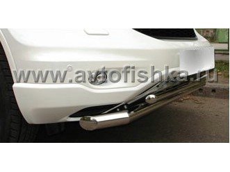 Honda CR-V (10-) защита переднего бампера, труба 70 мм/42