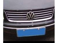 Volkswagen Passat B5 (97-05) накладки на решетку радиатора, молдинги хромированные, комплект 2 шт.