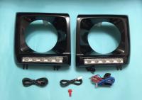 Mercedes G-class W463 (1989-2013) рамки передних фар с фонарями DRL, под покраску, полный установочный комплект