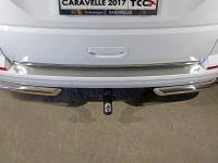 Volkswagen Transporter; Caravelle (15–) Накладка на задний бампер (лист шлифованный)