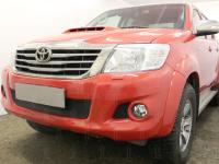 Toyota Hilux (12–14) Защита радиатора, чёрная
