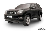 Защита переднего бампера Arbori d57+d57 двойная черная TOYOTA LAND CRUISER PRADO 2010-2014