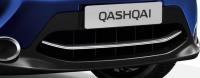 Nissan Qashqai (14–) Накладка на решетку бампера, ABS хром.