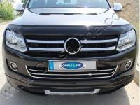 Volkswagen Amarok (2010-) накладки на решетку радиатора из нержавеющей стали, комплект 4 шт.