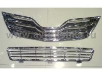 Toyota Camry V40 (2009-2011) решетка радиатора и переднего бампера хромированные, комплект 2 шт.