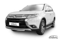 Защита переднего бампера Arbori d57 короткая MITSUBISHI Outlander 2015-